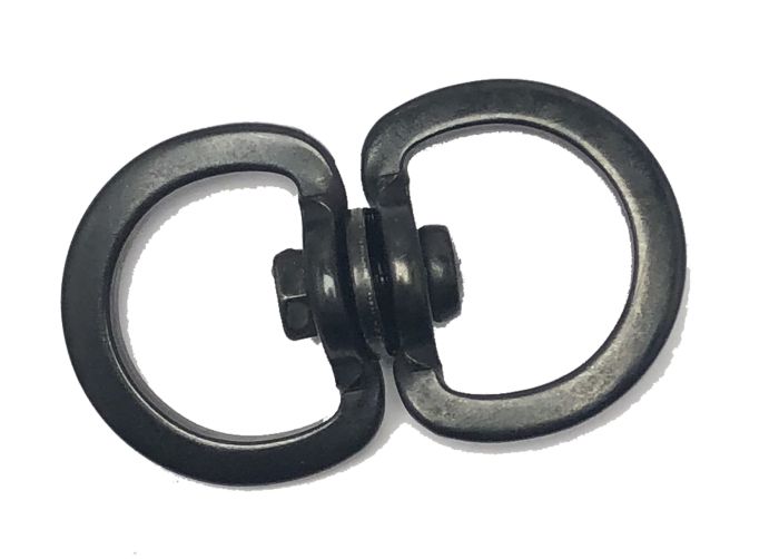 21mm Inox Steel Swivel (Black) 600kg Breaking Strain