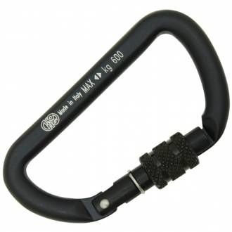 Kong Mini D - Black Screw sleeve Carabiner / Connector
