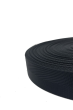 Black Herringbone V Twill 38mm / 1.5" Webbing