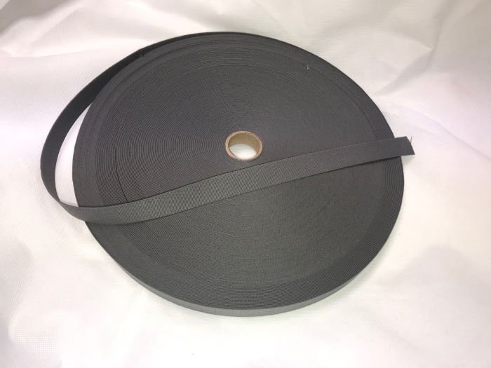 25mm - 1" Wolf Grey Webbing