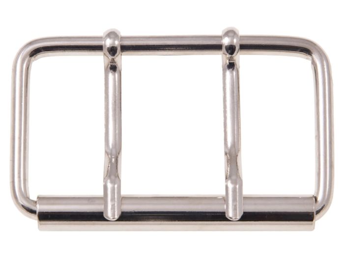 Double Tong Roller Buckle 78mm / 3" Nickel Plated