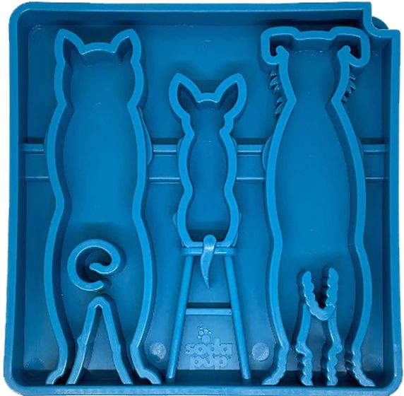 SodaPup-Waiting-Dogs-Design-Etray-Blue-Outlines-of-three-dogs-empty-view