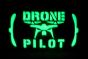 DRONE PILOT Laser-Cut Badge – Glow in the Dark, Velcro Backed (5cm x 9cm) - TRF