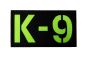 K9 Patch – Laser Cut Velcro ID for Working Dog's or Handlers (Green Background) 9cm x 5cm