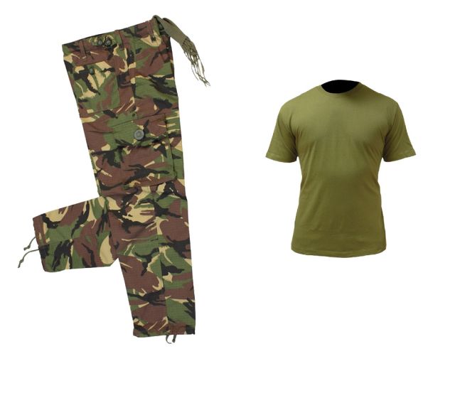 Kids Army Camo Pack 1 - Tshirt, Pants