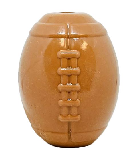 MKB TPE Football - Durable Synthetic Rubber Chew Toy and Treat Dispenser - Medium - Brown