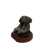 Bronze Sniper Statue - Sitting 