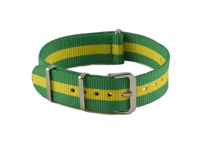 Brazil Flag NATO G10 Nylon Military Watch Strap