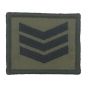 Velcro Olive Green Rank Patch ( Commando Style / Airborne Style ) All ranks - 5cm x 7cm