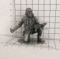 Pewter SAS CRW Figure with Heckler & Koch MP5 + Stun Grenade (Circa 1980) scale 