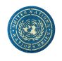 United Nations Laser-Cut Badge – Glow in the Dark, Velcro Backed (8cm) - TRF