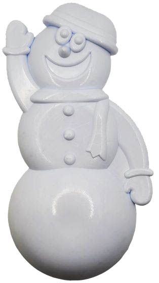 MKB Snowman Ultra Durable Nylon Dog Chew Toy for Aggressive Chewers - White