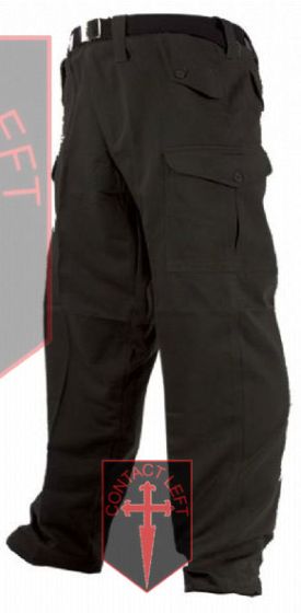 US Army Style Combat Cargo Trousers Black