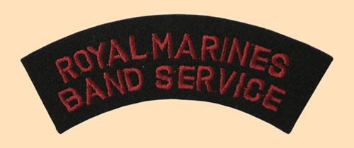 Royal Marine Band Service Shoulder Titles (pair)