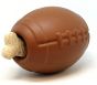 MKB Football Dog Toy - Durable Chew Toy & Treat Dispenser - Large - Brown