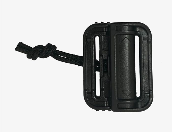 Duraflex Quick Release Buckle / Tubes V2 - Single Slot (Black)