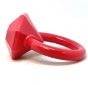 Sodapup Diamond Ring Durable Teething Ring for Puppies and Aggressive Chewers - Red Speckled - Medium