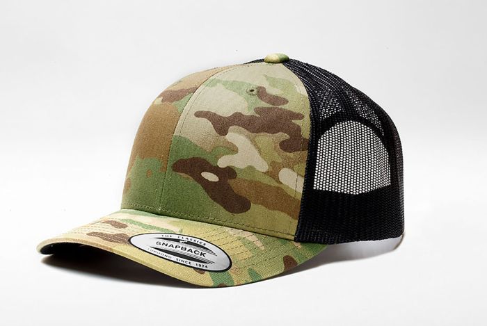 Official Flexfit RETRO Trucker Snapback Cap - Crye Multicam