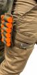 UKOM Elasticated Quick-Release Leg Strap – 38mm with Anti-Slip Lining (Coyote/Multicam) on leg