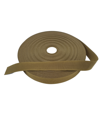 Coyote-Brown-38mm-1.5"-Plain-Weave-Webbing-roll
