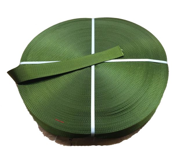 45mm / 1.75" Green Webbing - 3000kg / 6613lbs Breaking Strain
