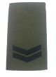 Royal Marines Commando Rank Slide - (Black on Olive Green) All Ranks