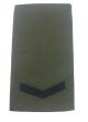 Royal Marines Commando Rank Slide - (Black on Olive Green) All Ranks