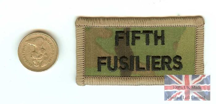 Multicam / MTP 5th Fusiliers Shoulder Flash (TRF)