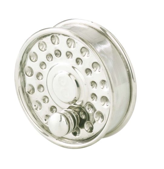 Bisley 2.2oz Fishing Reel Pewter Flask