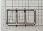 Double Tong Roller Buckle 78mm / 3" Nickel Plated