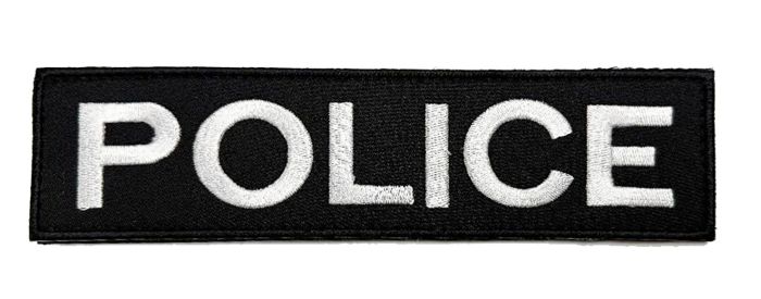 POLICE Patch – Large Velcro Backed Identification Badge (20cm x 5cm) - **Restricted Purchase 