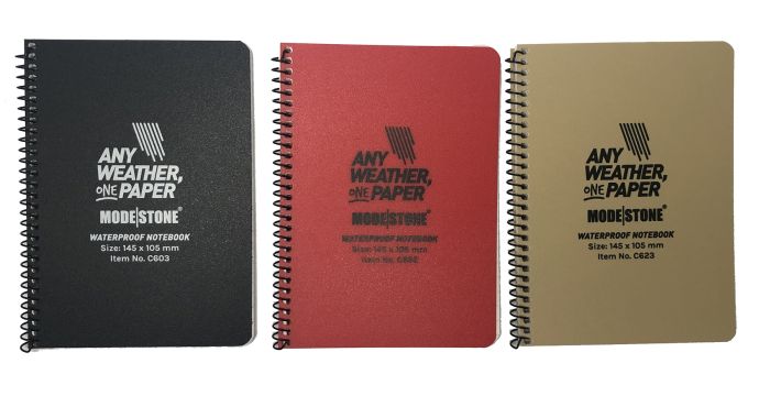 A6 Side Spiral Modestone Waterproof Notepad (100 Pages/50 Sheets) group