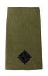 Black on Olive Green Rank Slide Epaulette - Kings Crown C3R 2nd LT