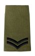 Black on Olive Green Rank Slide Epaulette - Kings Crown C3R Corporal