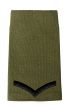Black on Olive Green Rank Slide Epaulette - Kings Crown C3R - Lance Corporal