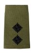 Black on Olive Green Rank Slide Epaulette - Kings Crown C3R LT