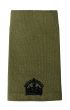 Black on Olive Green Rank Slide Epaulette - Kings Crown C3R Major