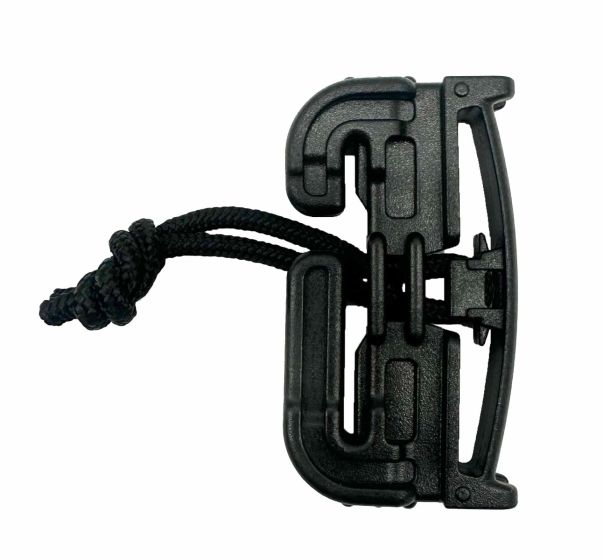 Duraflex Quick Attach Split Bar Quick Release Buckle / Tubes V2 - Single Slot Black Male ONLY