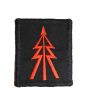 Red on Black Recce Tree Badge - Reconnaissance Corp Platoon Troop TRF