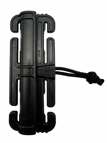Duraflex Quick Attach Split Bar Quick Attach Buckle Tubes V2 - Double Slot Black