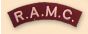Royal Army Medical Corps RAMC Shoulder Titles (pair)