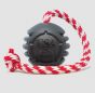 USA-K9 Magnum Black Stars and Stripes Ultra-Durable Rubber Chew Toy, Reward Toy, Tug Toy, and Retrieving Toy - Black