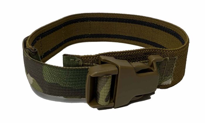 UKOM Elasticated Leg Strap – 38mm with Anti-Slip Lining (Coyote/Multicam)