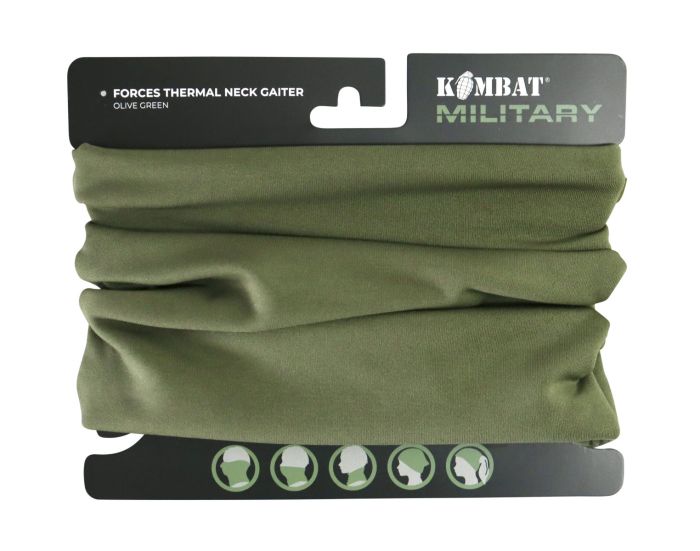 Forces-Thermal-Neck-Gaiter-Olive-Green-Front-View