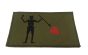 Blackbeard Pirate Flag Patch (Green) Large 5" x 3"