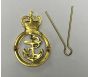 Issue Royal Navy Petty Officers Beret Badge back