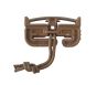Duraflex Quick Attach Split Bar Quick Release Buckle / Tubes V2 - Single Slot (Coyote Brown IR)