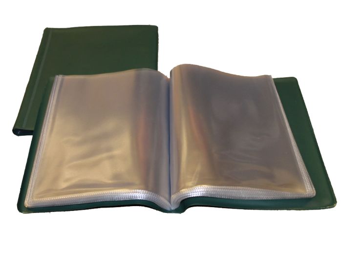 UKOM Green 40 page A5 Nyrex / Nirex Folder Document Holder