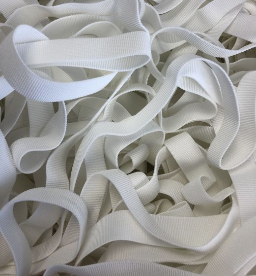 19mm / 0.75" Specialist Face Mask Elastic (Latex Free) White