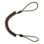 Coyote Brown Spiral lanyard with Paracord Loops (Tactical / Industrial)